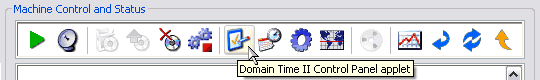 The Machine Control and Status Toolbar