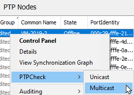 Launch from PTP Monitor